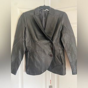 Newport News Black Leather Jacket
